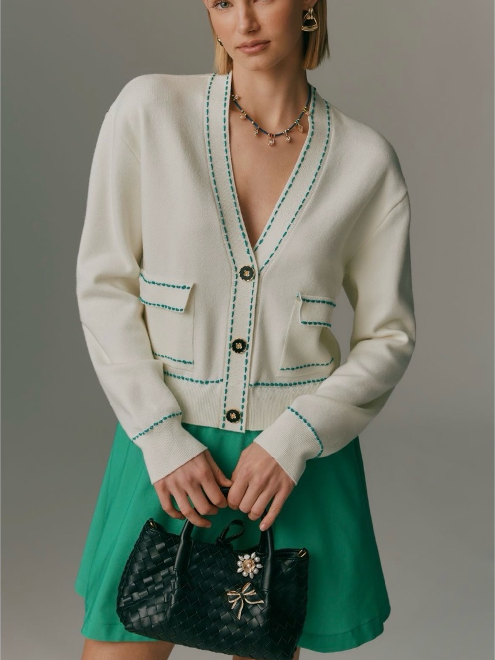 Anthropologie The Gemini Cardigan Sweater
Dress Twofer. Size S. MSRP $178